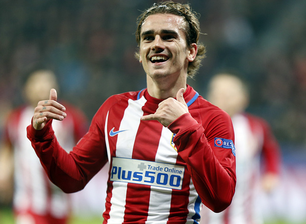 Griezmann, en una de sus típicas celebraciones (Foto: atleticodemadrid.com)